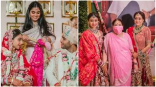 Aishwarya Rai Bachchan grace Anmol Ambani’s wedding event like a queen with family, see pics
