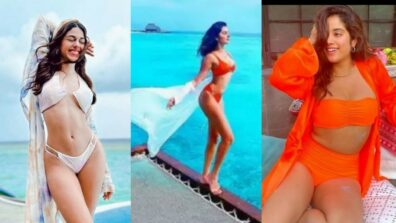 Alaya F, Disha Patani and Janhvi Kapoor spice up oomph game in cover up wrap outfits, see trendy pics