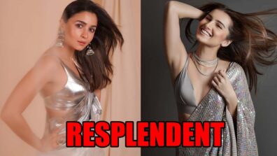 Alia Bhatt To Tara Sutaria: Bollywood Divas Resplendent In Shimmery Silver Saree