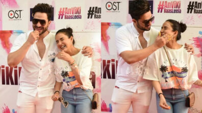 Aly Goni and Jasmin keep twinning mode on in white, see adorable Holi party red carpet moment