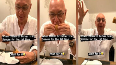 An Italian Man Attempting First Time Indian Samosa; Check Out His Reaction