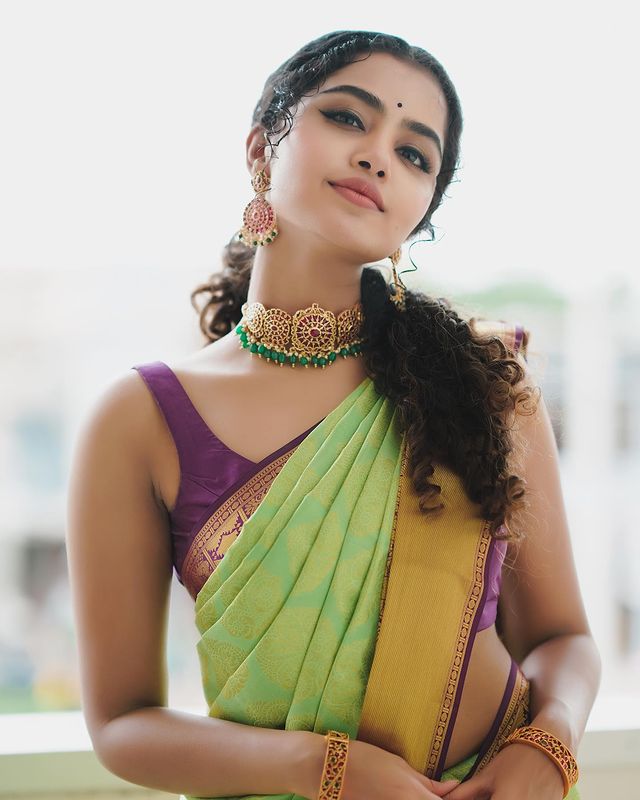 Anupama Parameswaran Looks Stunning In Sarees: Check Out These Lovely Looks - 0