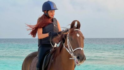 Anushka Sen sets new trend in Maldives, enjoys horse-riding like a savage babe