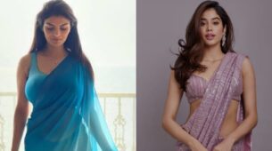 Anveshi Jain Vs Janhvi Kapoor: Who’s the real queen of sensuous deep-neck saree draping style? (Vote Now)