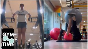Ashnoor Kaur burns it all in Puma t-shirt and shorts at the gym, watch