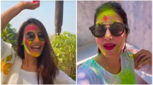 Balam Pichkari: Surbhi Jyoti and Hina Khan have unlimited fun on Holi, fans love it
