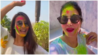 Balam Pichkari: Surbhi Jyoti and Hina Khan have unlimited fun on Holi, fans love it