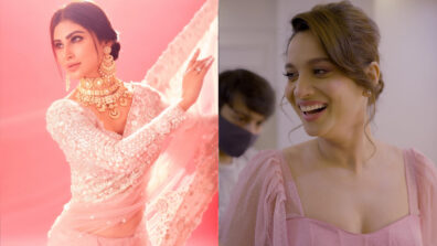 Beauty Personified: Mouni Roy dazzles in embellished pink saree, Ankita Lokhande turns Barbie in corset pink gown