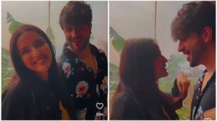Bedroom Romance: Jasmin Bhasin and Aly Goni get cosy together in rain, share special video for fans