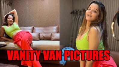 Bhojpuri Actress Monalisa Shows Her Vanity Van Pictures To Her Fans