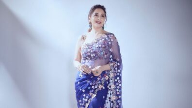 Madhuri Dixit Looks Gorgeous In Floral Saree; Take A Look At Her Best Saree Moment