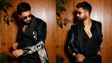 Brown Munde: Vicky Kaushal shares swagger avatar in black printed blazer, Anushka Sharma and Tiger Shroff love it