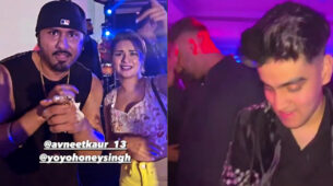 Caught on Camera: Avneet Kaur parties hard with rumoured BF Raghav Sharma and Yo Yo Honey Singh