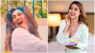 Colourful Life: Sana Makbul and Nikki Tamboli show the world how to play Holi with swag in white outfits, check ASAP