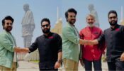 Congratulations: ‘RRR’ actors Ram Charan and Jr. NTR become first actors to promote at ‘Statue Of Unity’