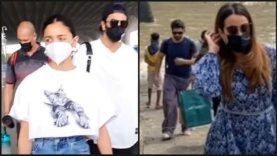 Couple Twinning Goals: Ranbir Kapoor-Alia Bhatt slay together in white, Varun Dhawan-Natasha Dalal look adorable in blue