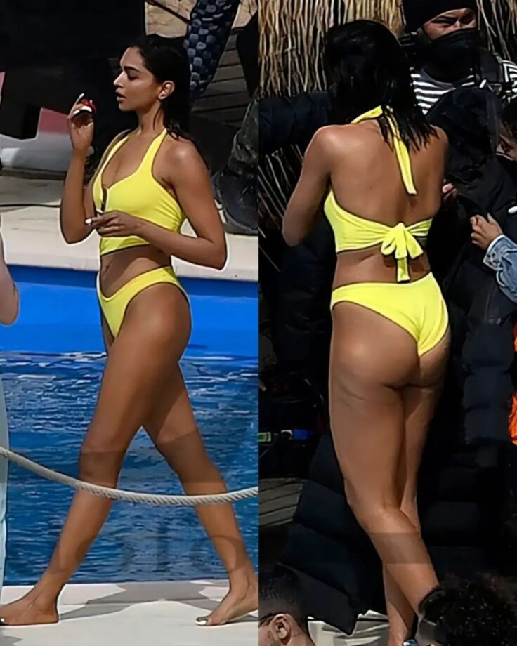 Deepika Padukone Goes Babe Mode In Black And Yellow Bikini From Sets Of Pathaan: See Pics - 0