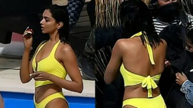 Deepika Padukone Goes Babe Mode In Black And Yellow Bikini From Sets Of Pathaan: See Pics