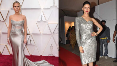 Deepika Padukone Vs Scarlett Johansson: Who Looked The Best in Glistening SilverGown?