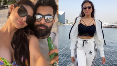 Dubai Fun: Mouni Roy enjoys romantic sunset with husband Suraj Nambiar, Ashi Singh enjoys bliss of solitude