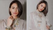 Elegant Queen: Erica Fernandes turns a muse in pretty white satin Indo-western saree, see pics