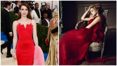 Emma Watson Vs Emma Roberts: The Battle Of The Red Dresses