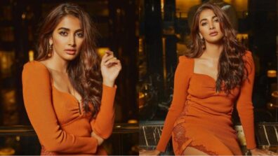 Fans Left Burning As Pooja Hegde Sets Instagram On fire In Her Orange Slit Dress