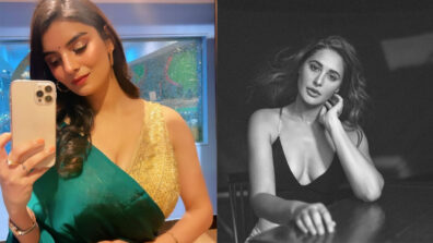 Fashion Divas: Anveshi Jain keeps it chic in emerald saree, Nargis Fakhri oozes like fire in black adorn