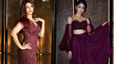 Fashion Face-off: Divyanka Tripathi Vs Sana Makbul: Which KKK 11 is ultimate slayer in bombshell maroon gown?