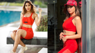 Fashion Face-off: Nikki Tamboli and Aamna Sharif ‘dare to bare’ in spicy red outfit, vote for your favourite