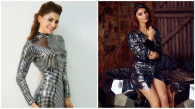 Fashion Goals: Urvashi Rautela and Anveshi Jain shine in and out in black mirror mini dresses