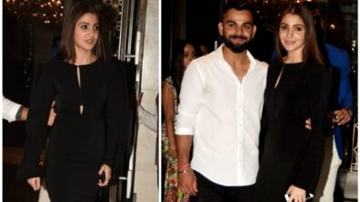 Fashion Throwback: Anushka Sharma In a Black Dress With Virat Kohli For A Date Night