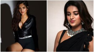 Nidhhi Agerwal Is Heating Up Things In Black Outfits