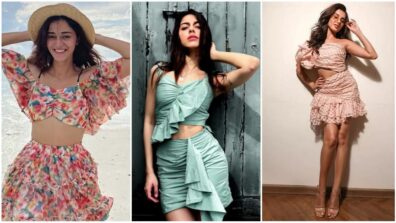 Flaunt your gorgeous pair of legs the Ananya Panday, Alaya F and Tara Sutaria style in stylish mini skirts