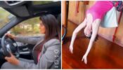 From driving Mercedes to performing yoga like queen: A sneak-peek into Anveshi Jain and Mallika Sherawat’s sensational lifestyle