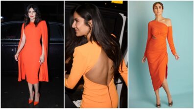 From Katrina Kaif To Kareena Kapoor, Here Are Best Orange Bodycon Dress Moments