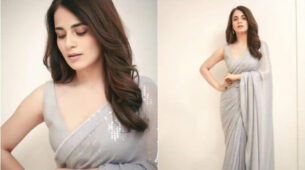 From Shimmery silver To Gorgeous Blue, Radhika Madan Flaunts Irresistible Beauty In Sarees