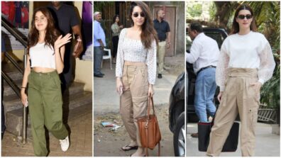 Goodbye jeans! Janhvi Kapoor, Shraddha Kapoor and Kriti Sanon deck up in cargo pants