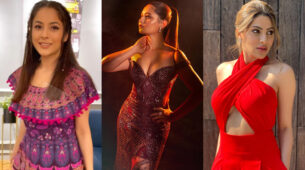Gorgeous: Rashami Desai is serenity personified in sequinned gown, Shehnaaz Gill baffles with fashion transformation, Nikki Tamboli gives red alert