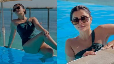 Gorgeous: Rubina Dilaik is soaking in the sun in her black swimsuit, see pictures