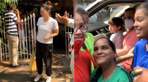 Happy Smiles: Taimur Ali Khan spotted with parents Saif Ali Khan-Kareena Kapoor, watch video