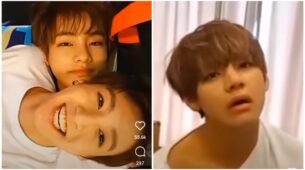 HILARIOUS: BTS member Jungkook pokes BTS V’s nose to annoy him, ARMY go LOL