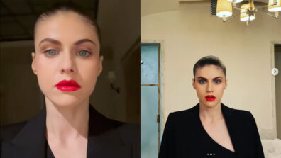 Hollywood diva Alexandra Daddario gives serious makeover goals in new video, fans in love with red cherry lips