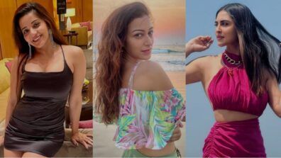 Hotness Alert: Monalisa keeps it bold in LBD, Sunayana Fozdar vibes in classic floral beachwear, Krystel Dsouza turns a mermaid in red