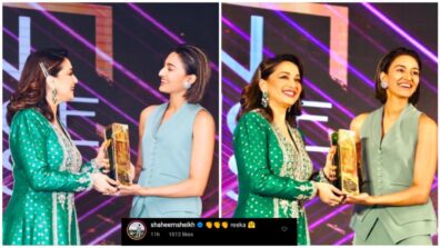 Huge Milestone: Erica Fernandes gets special award from ‘Dhak Dhak’ girl Madhuri Dixit, Shaheer Sheikh congratulates