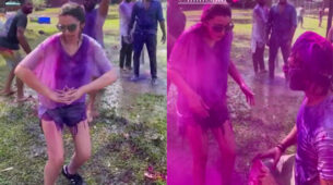 Ik Junoon (Paint It Red): Hansika Motwani enjoys Holi in baggy clothes and hot pants, see viral video