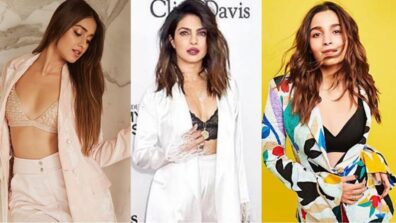 In love with high-chic bralette and pantsuit style? Ileana D’Cruz, Priyanka Chopra and Alia Bhatt are quintessential wardrobe guides