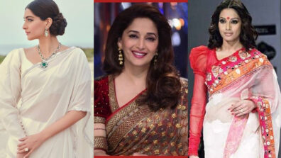 In love with long and classy puffed sleeve blouse? Get inspired from Sonam Kapoor, Madhuri Dixit and Bipasha Basu