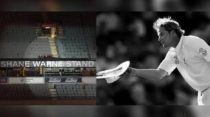 In Memoriam: ‘Shane Warne Stand’ unveiled at MCG by children Brooke, Jackson & Summer during state memorial service