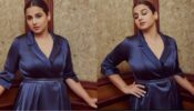 Jalsa: Vidya Balan turns heads in royal blue satin wrap dress, see pictures